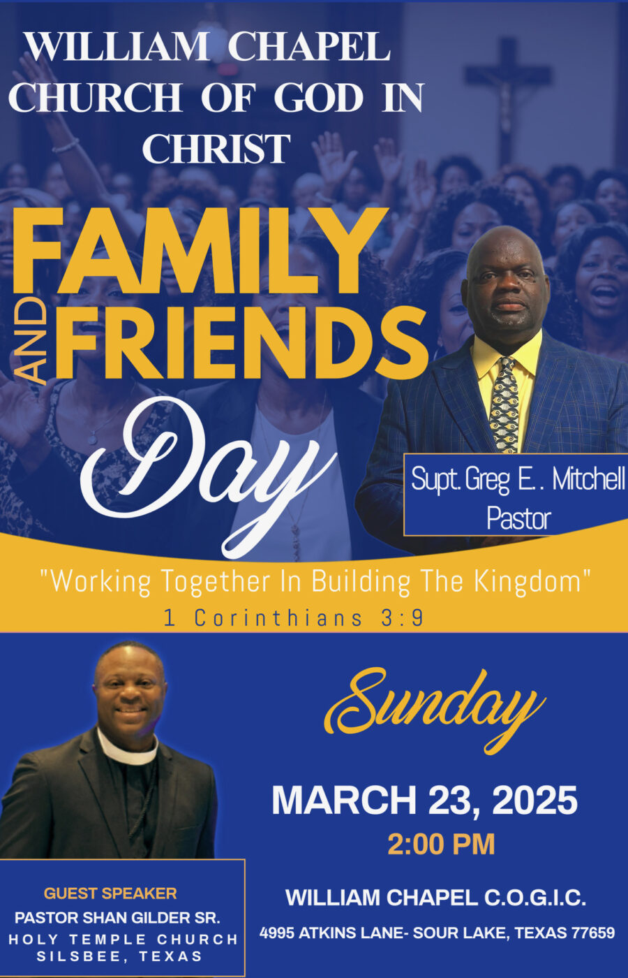 Family and friends day flyer